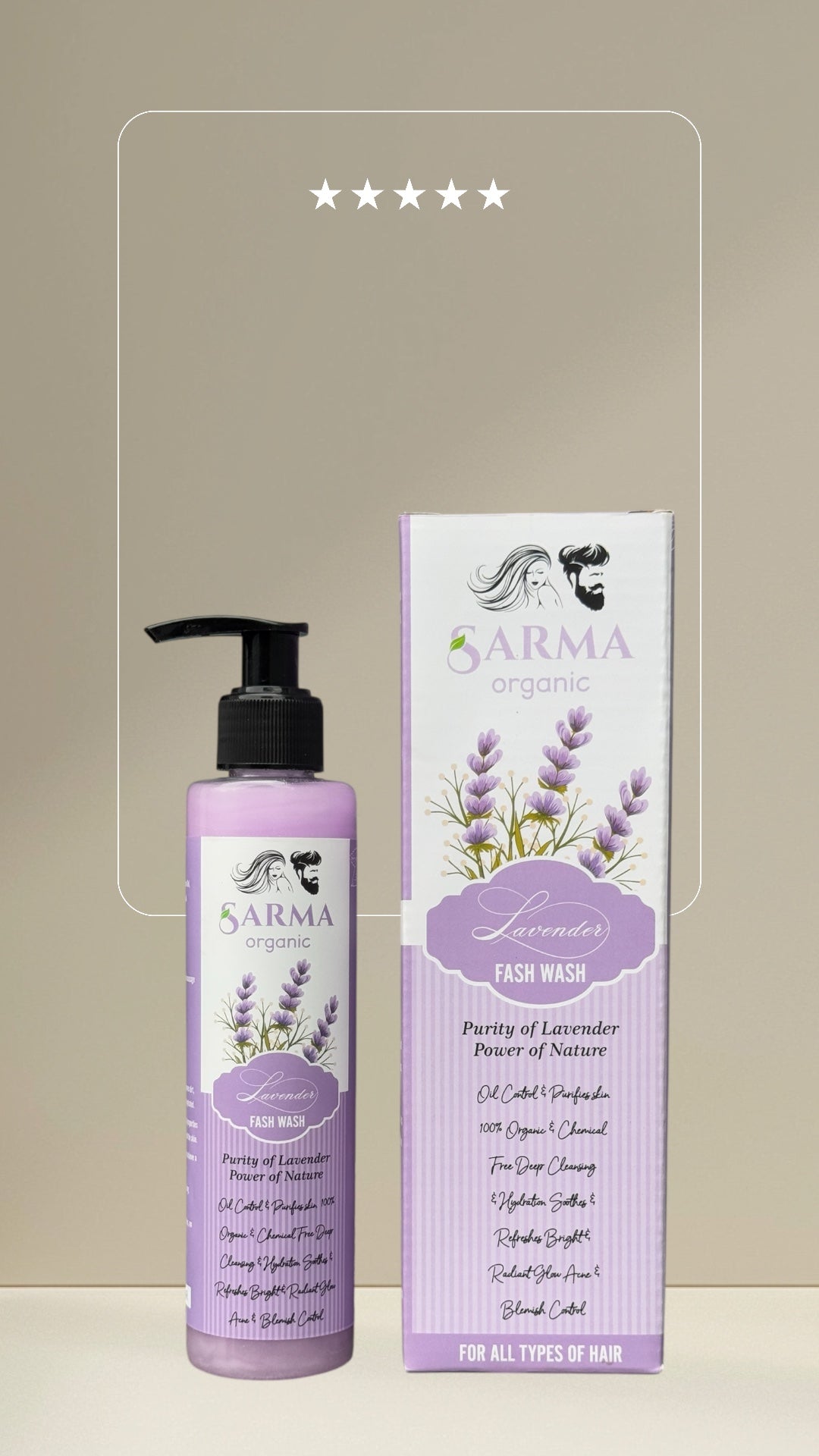 Lavender Face Wash – Sarma Organic