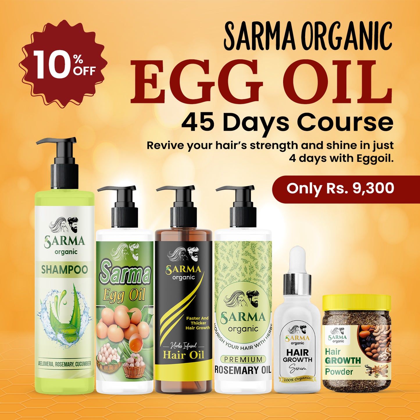 Sarma Organic Egg Oil 45 Days Course