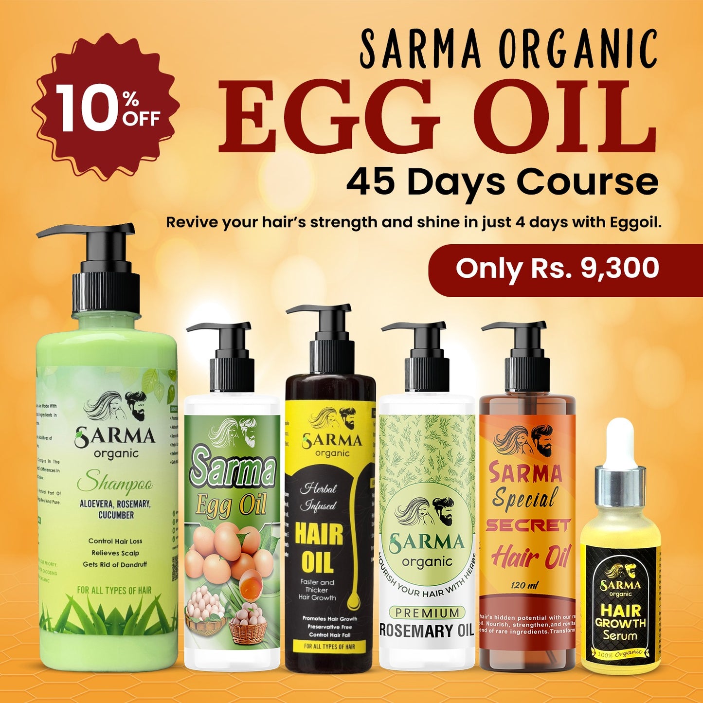 Sarma Organic Egg Oil 45 Days Course