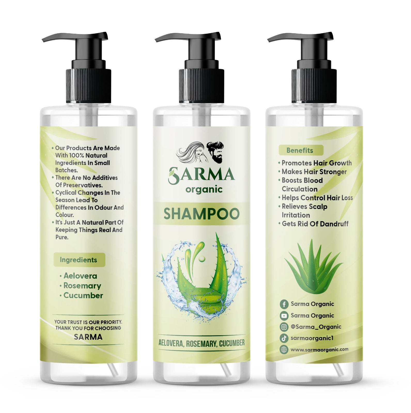 Sarma Organic Aloe Vera Shampoo